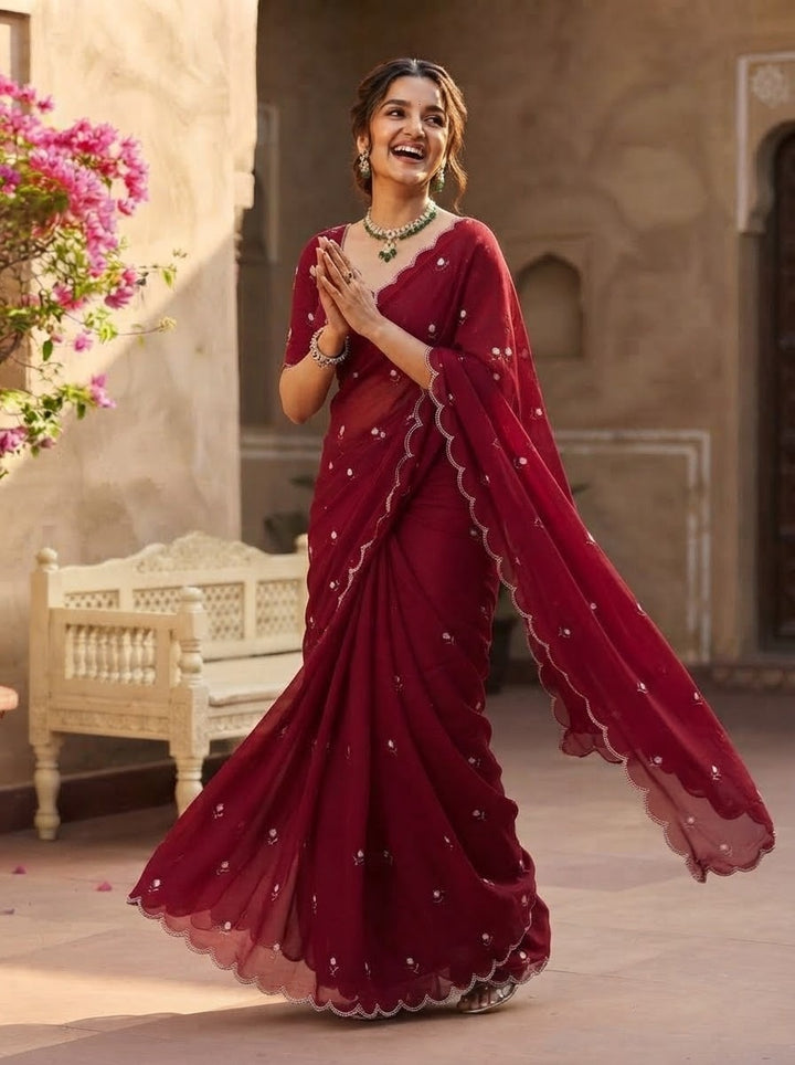 Aveline Grace - Georgette Saree