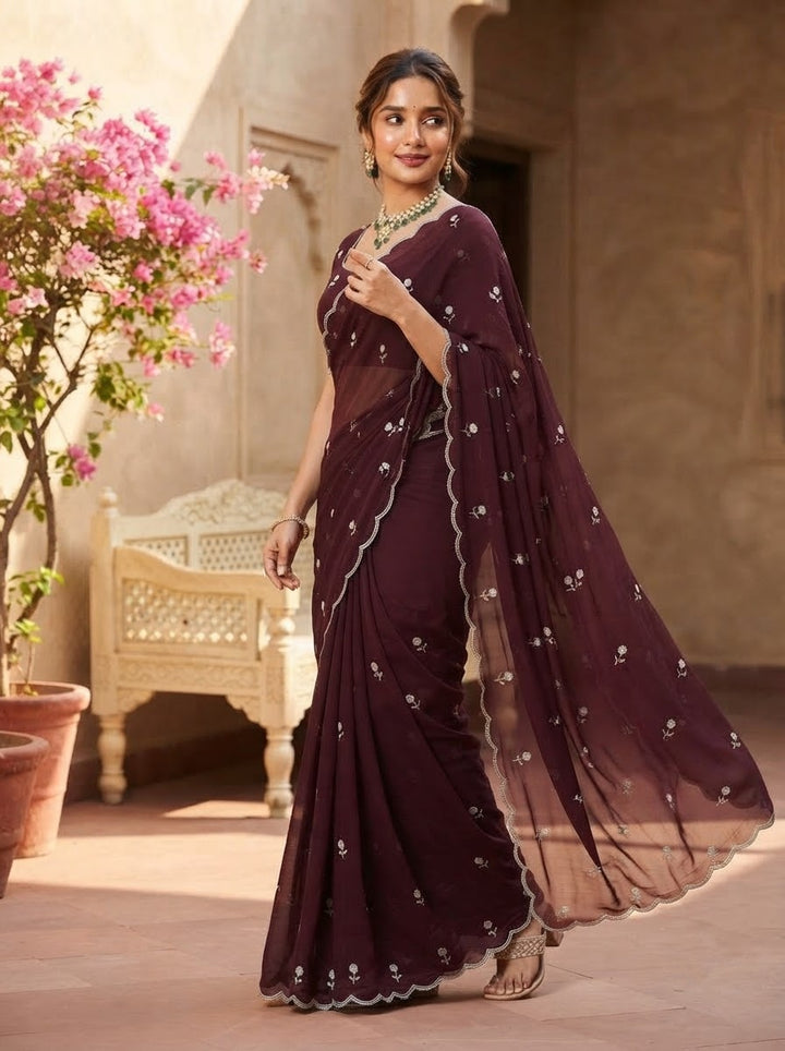 Aveline Grace - Georgette Saree