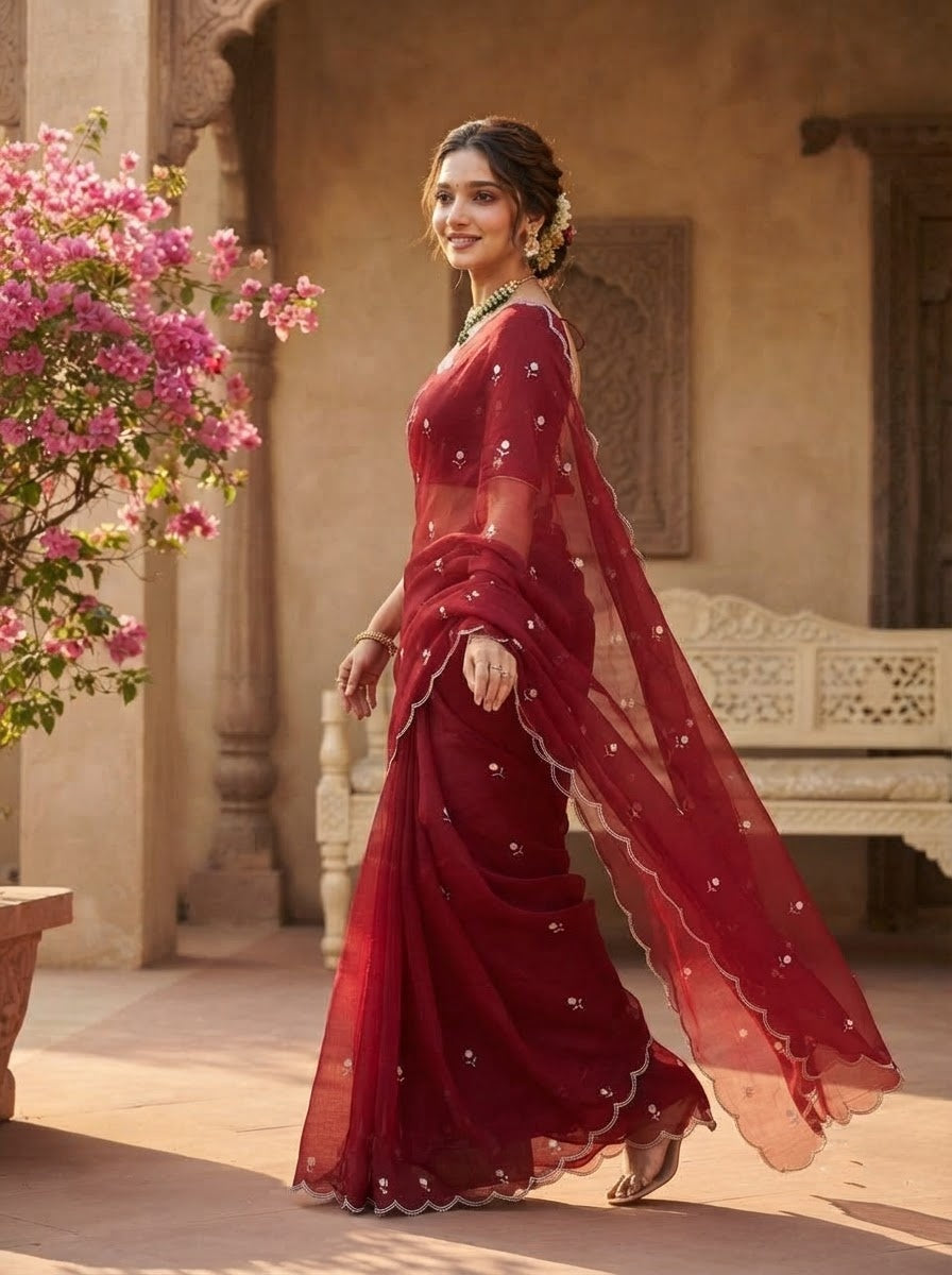 Aveline Grace - Georgette Saree