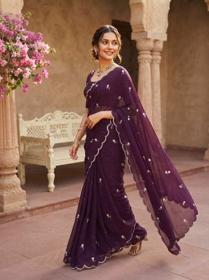 Aveline Grace - Georgette Saree