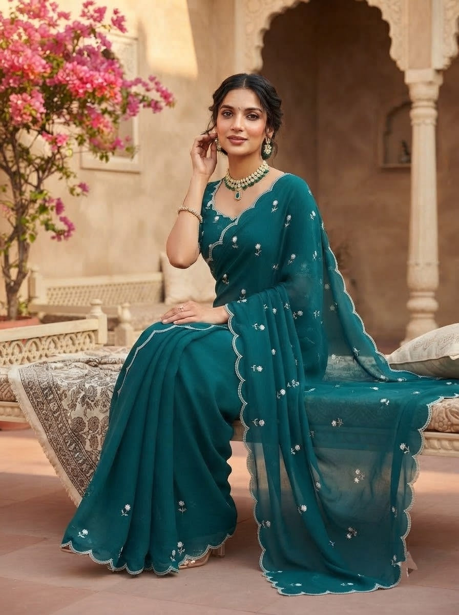 Aveline Grace - Georgette Saree
