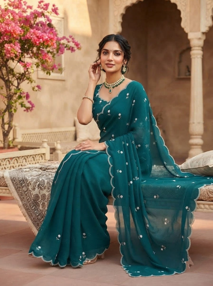Aveline Grace - Georgette Saree