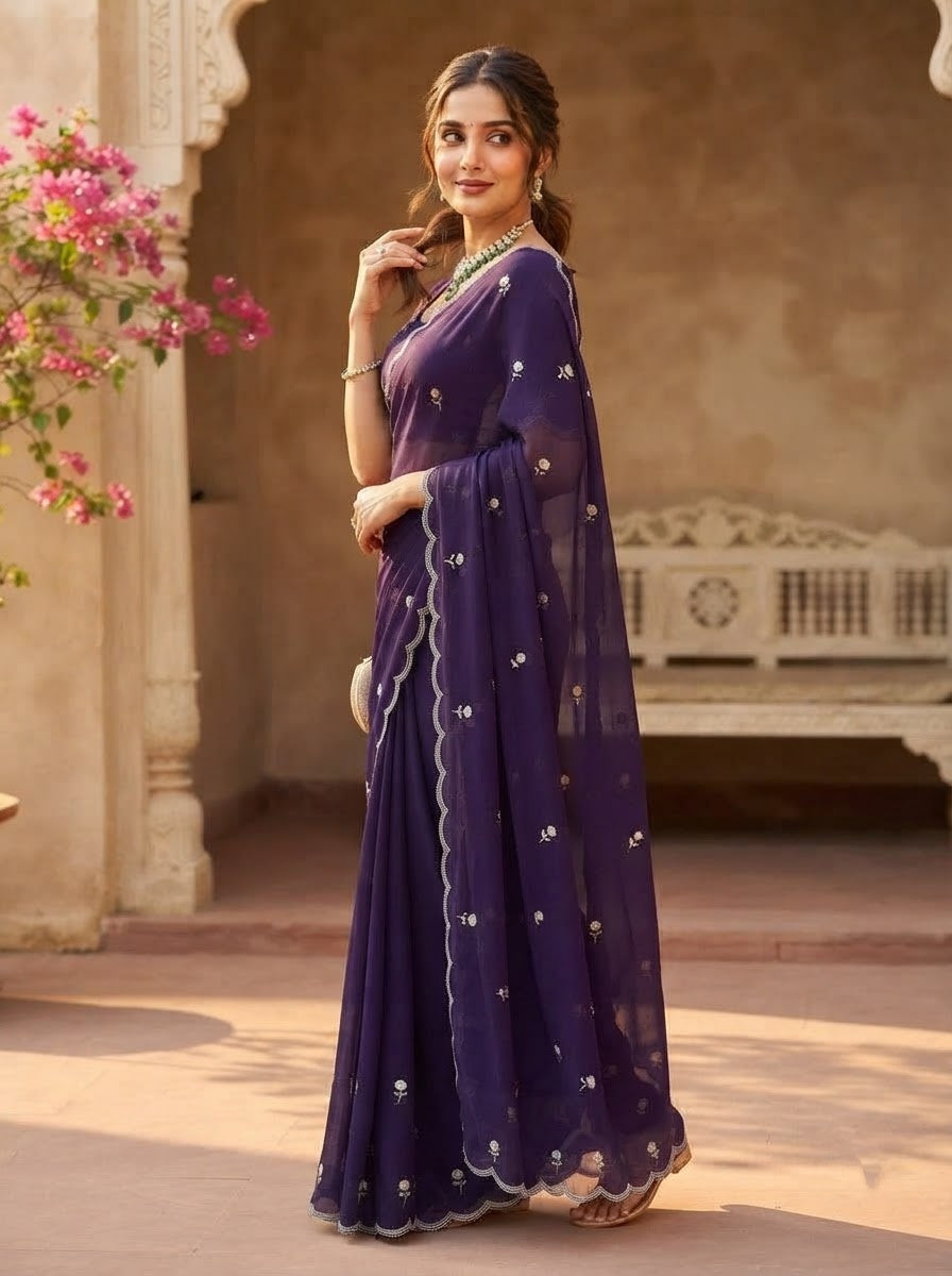 Aveline Grace - Georgette Saree