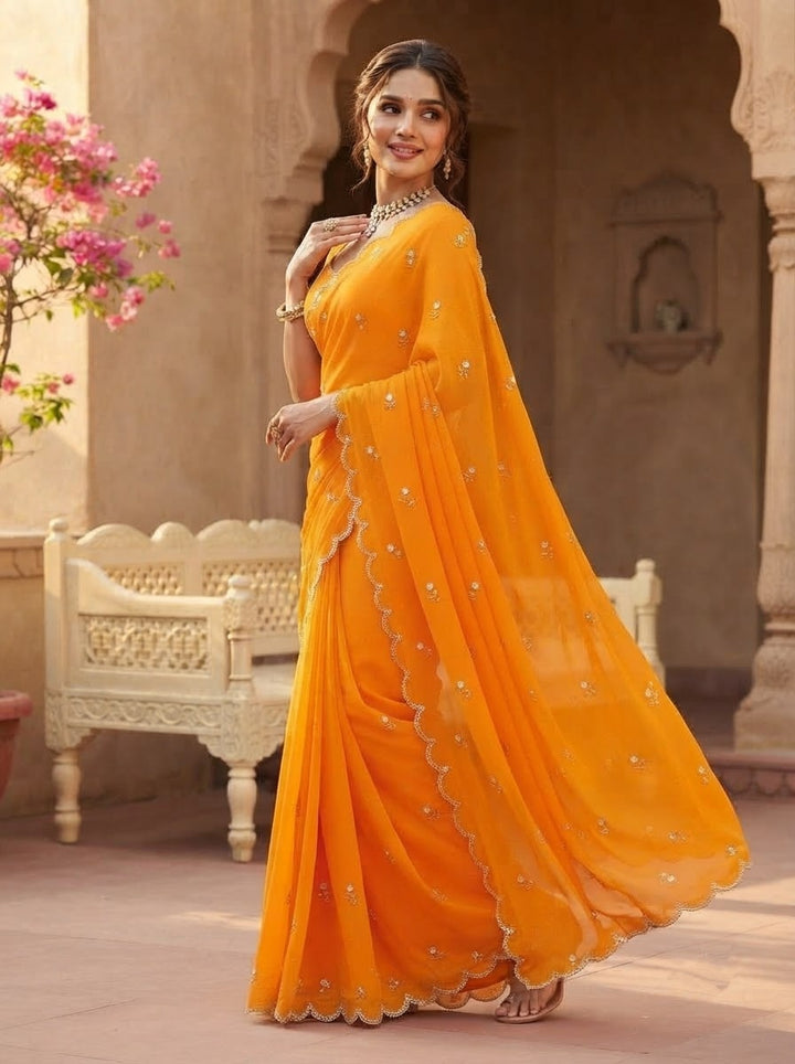 Aveline Grace - Georgette Saree