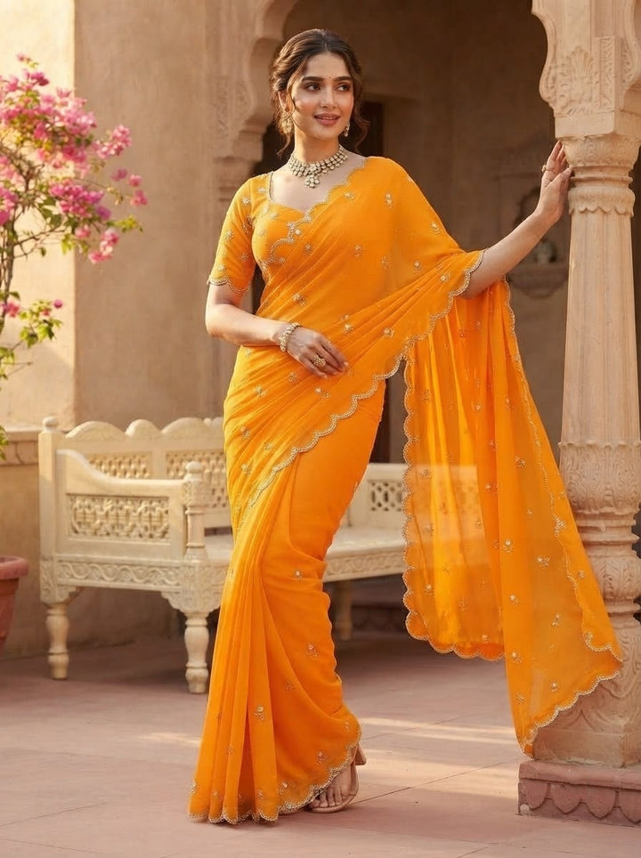 Aveline Grace - Georgette Saree