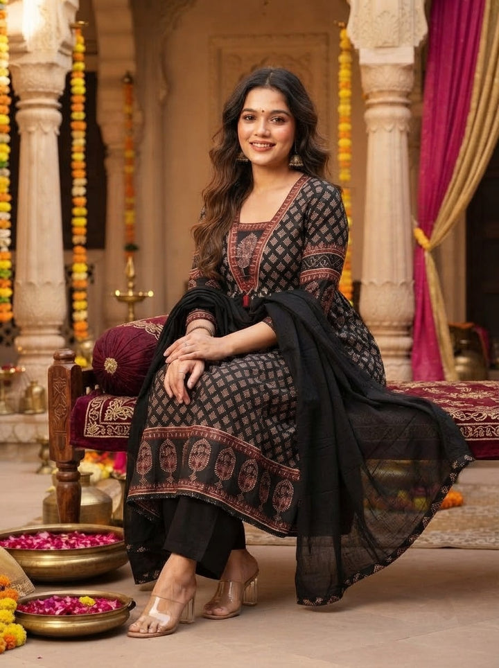 Luna Grace Cotton Kurti Set