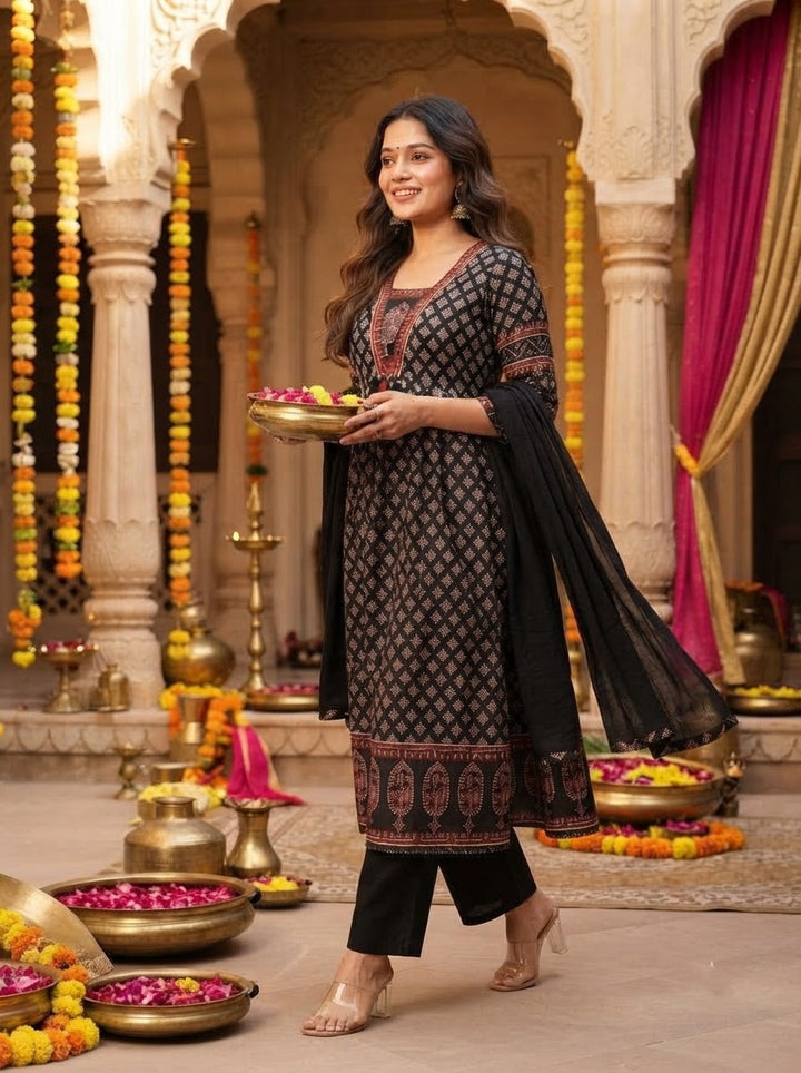 Luna Grace Cotton Kurti Set