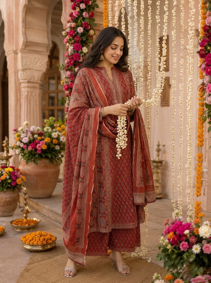 Aavira Ethnic - Cotton Kurti Set