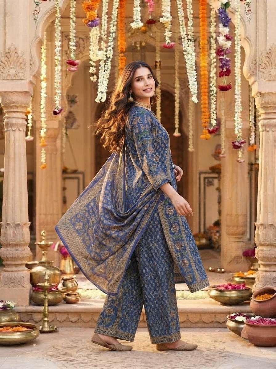Aavira Ethnic - Cotton Kurti Set