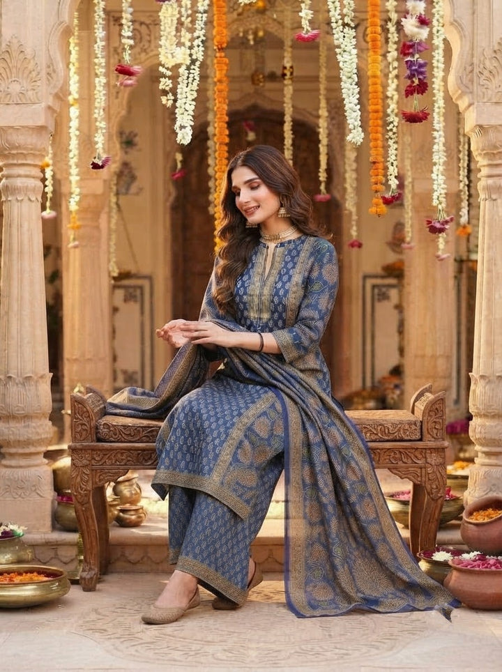Aavira Ethnic - Cotton Kurti Set