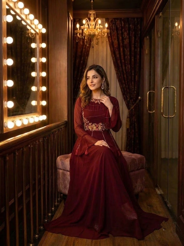 Mystique Reverie -Georgette Gown