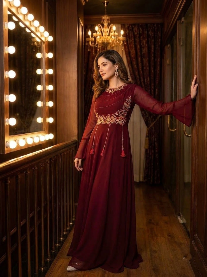 Mystique Reverie -Georgette Gown