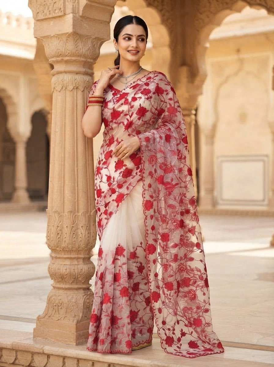 Florielle Grace - Soft Organza Saree