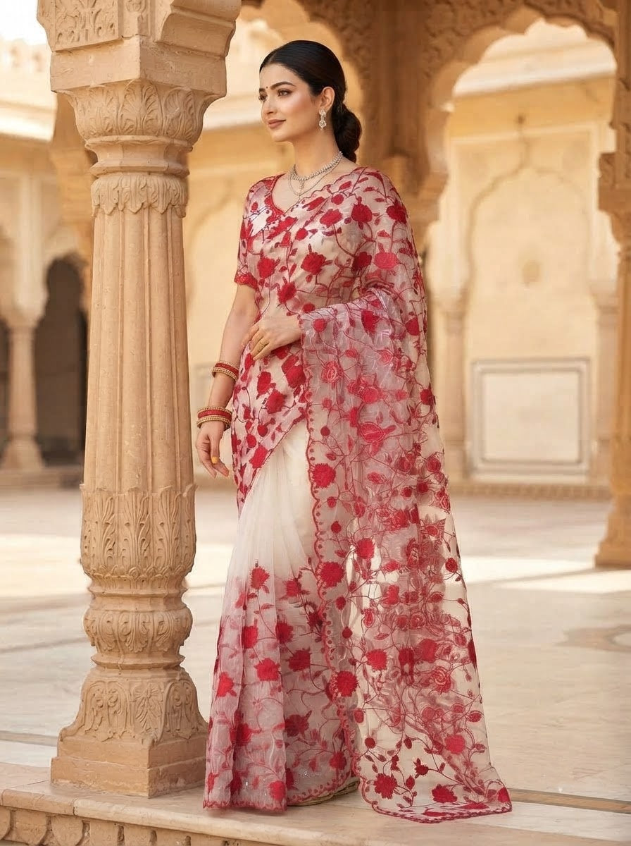 Florielle Grace - Soft Organza Saree