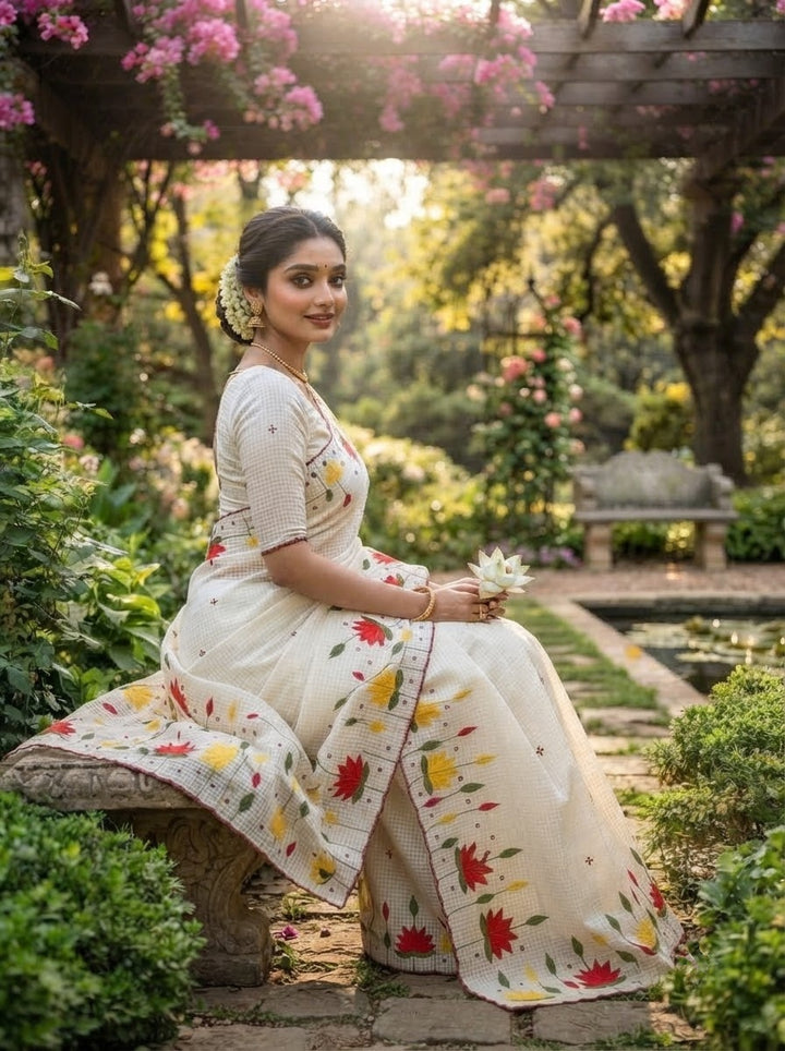 Padyo Pata Kota Applique Saree