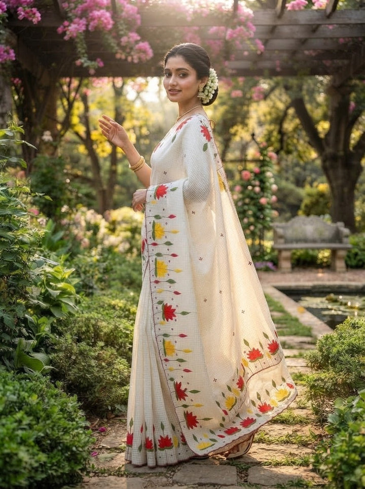 Padyo Pata Kota Applique Saree