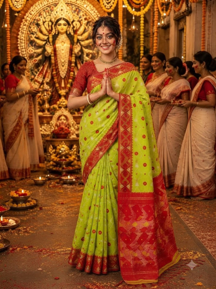 Kumudini | Karat Dhakai Jamdani Saree