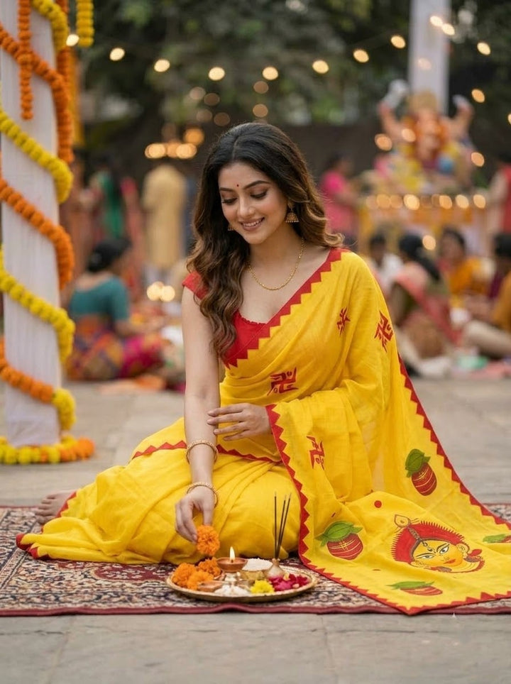 Shiuli Bela Cotton Silk Saree