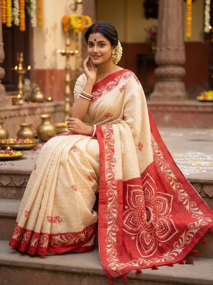 Sucharita -Semi Tussar Silk Saree