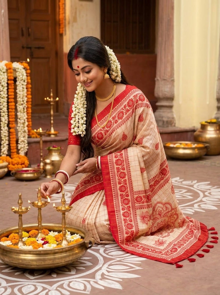 Sucharita -Semi Tussar Silk Saree