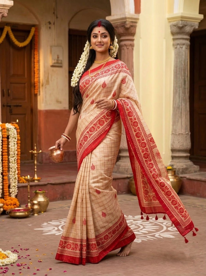 Sucharita -Semi Tussar Silk Saree