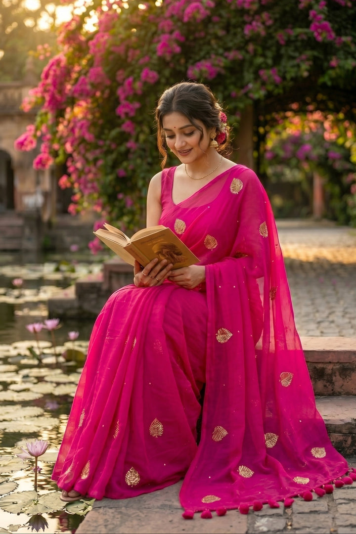 Bosonto Bilash Mul Cotton Saree