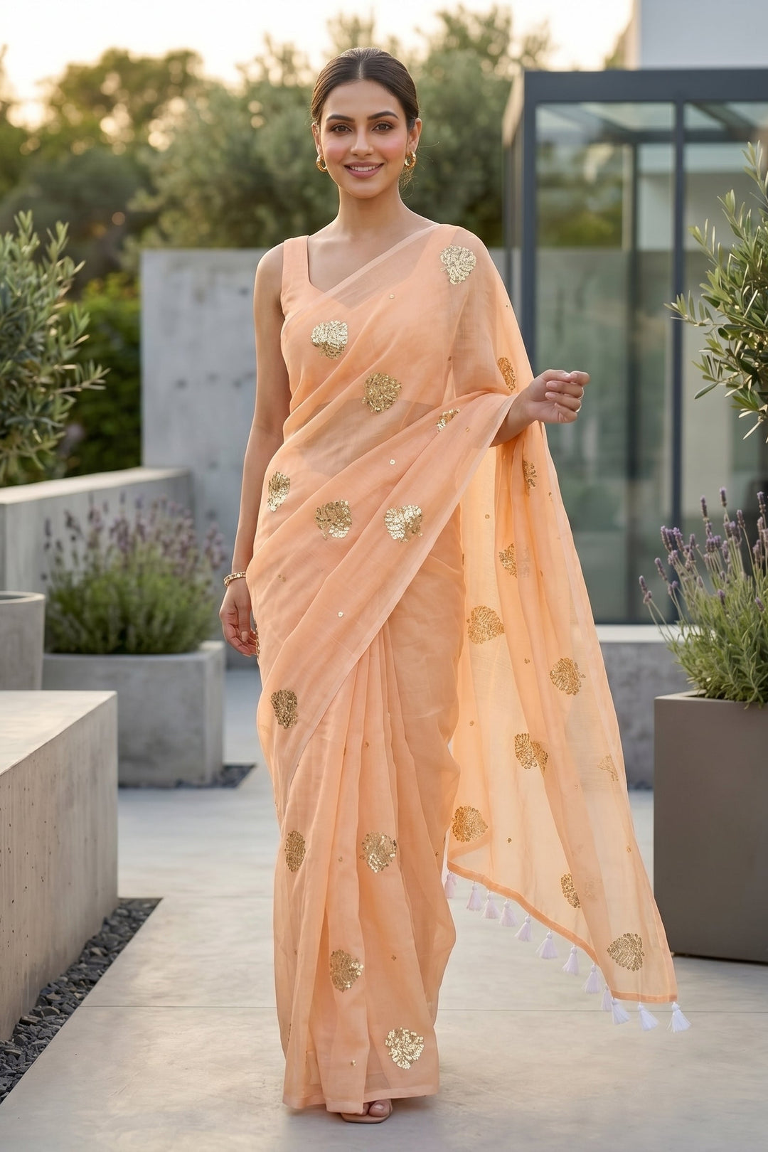Bosonto Bilash Mul Cotton Saree