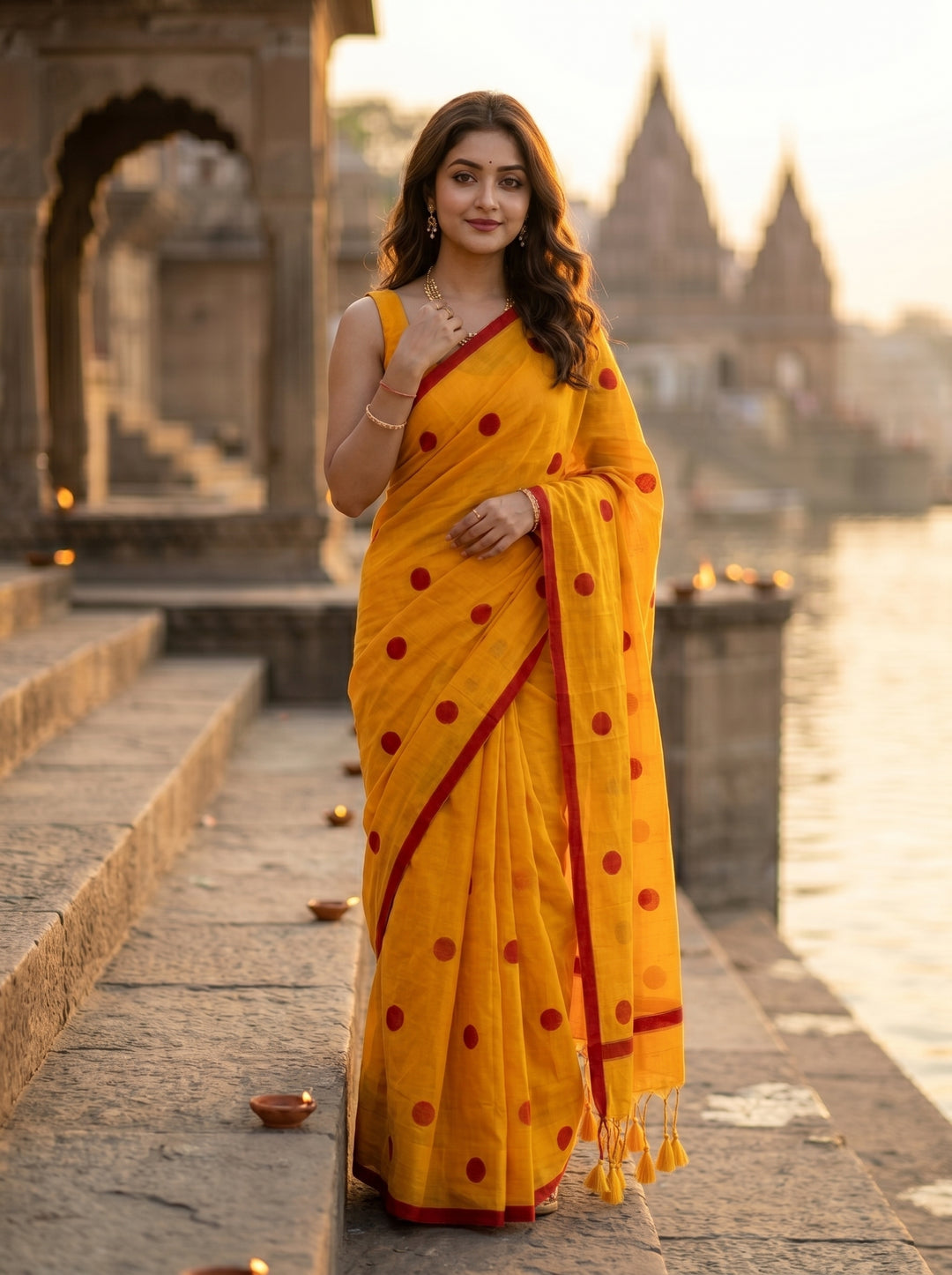 Kheyali Mul Cotton Saree