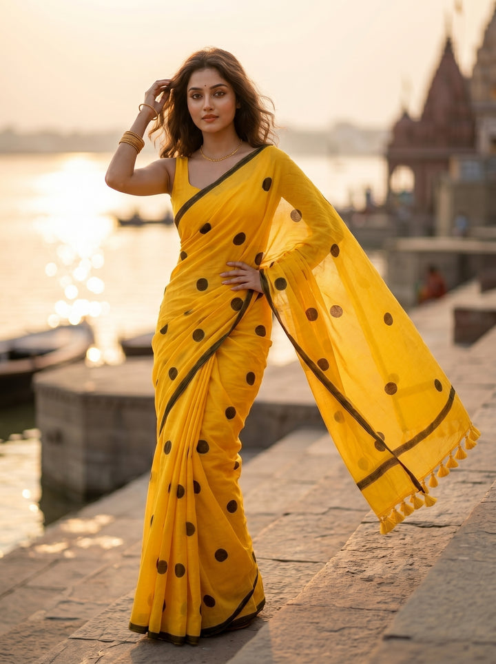 Kheyali Mul Cotton Saree