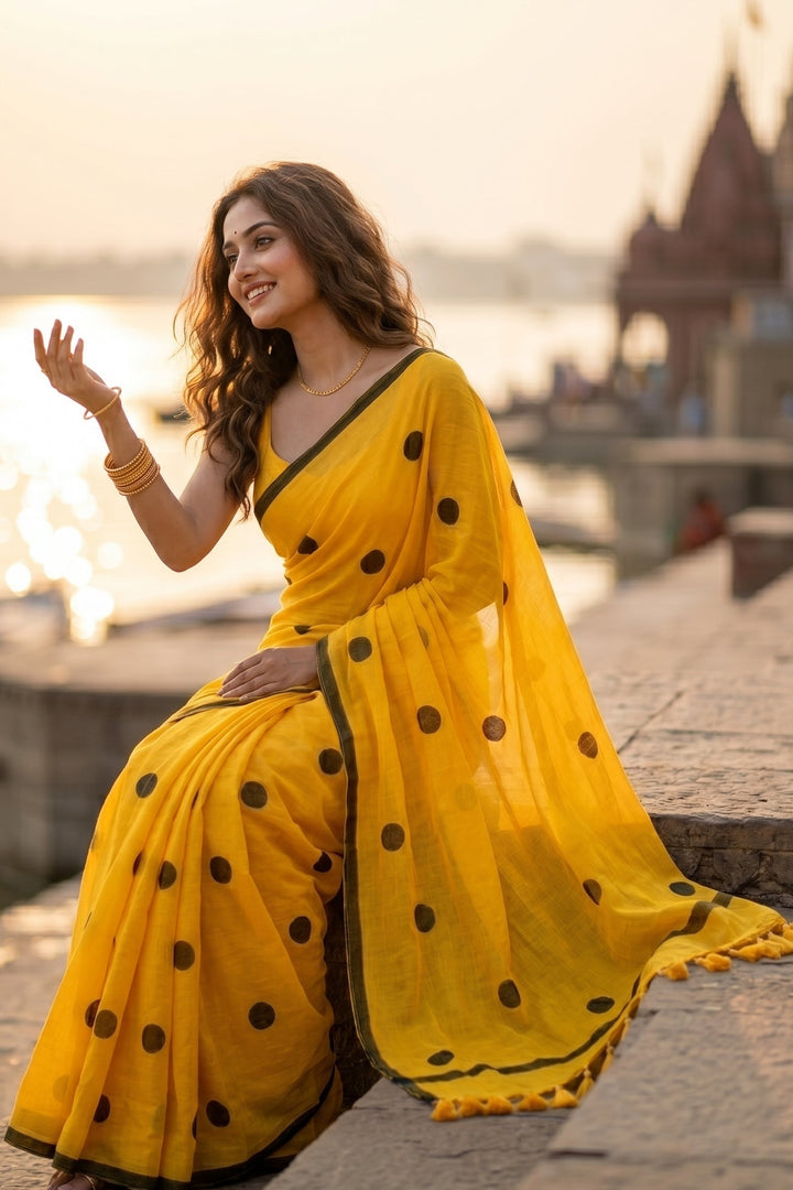 Kheyali Mul Cotton Saree