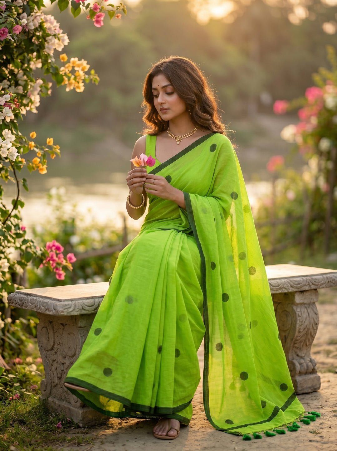 Kheyali Mul Cotton Saree