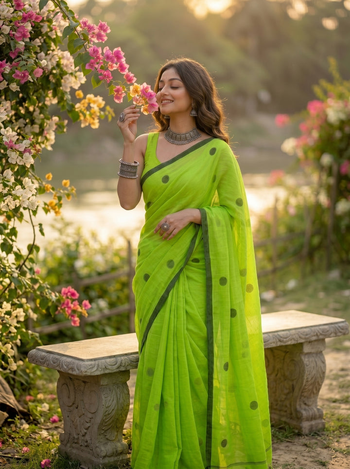 Kheyali Mul Cotton Saree
