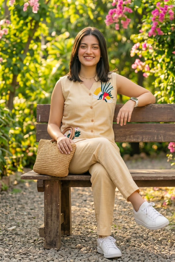 Sundari Moments Cotton Coord Set