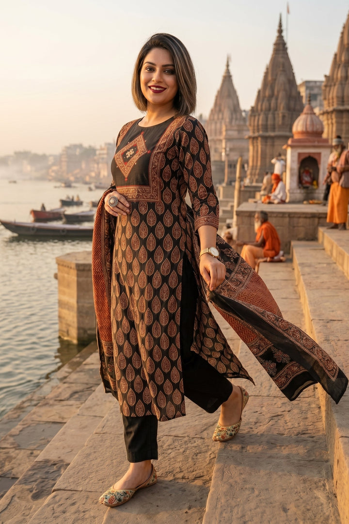 Single Essence Cotton Kurti Set
