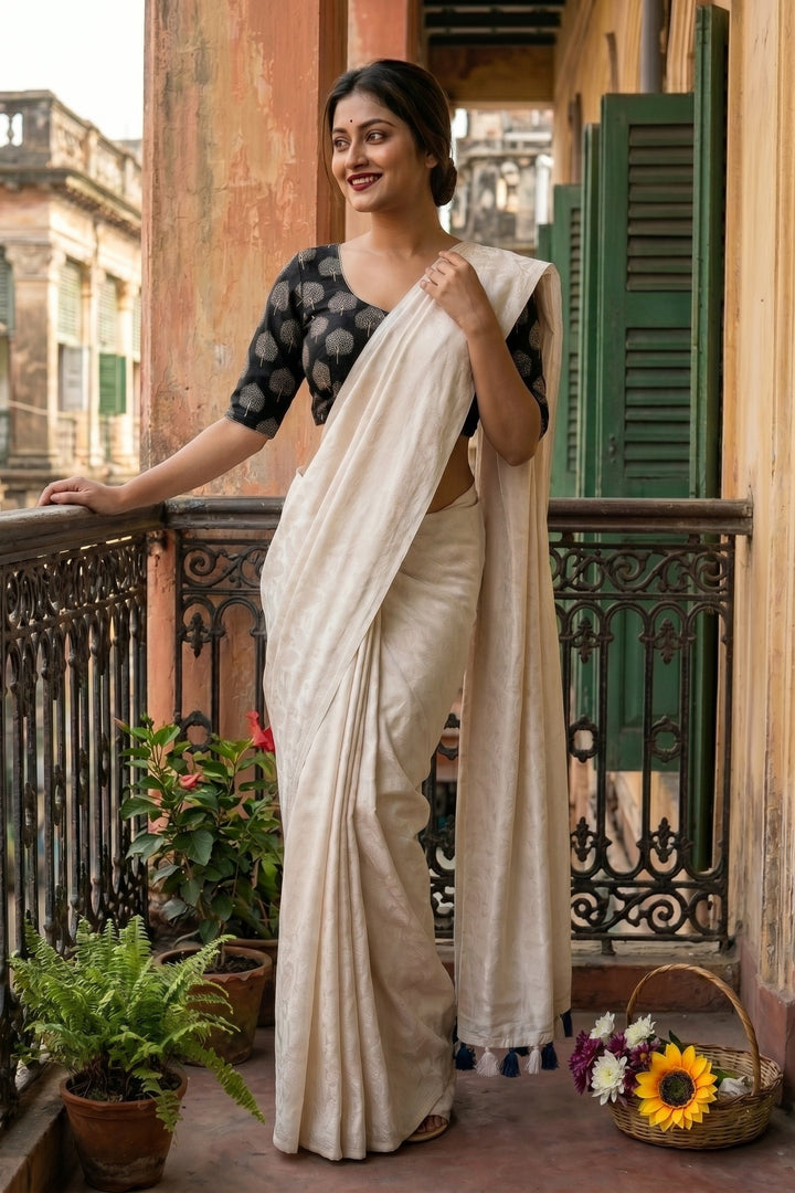 Unique Feel- Crape Silk Saree
