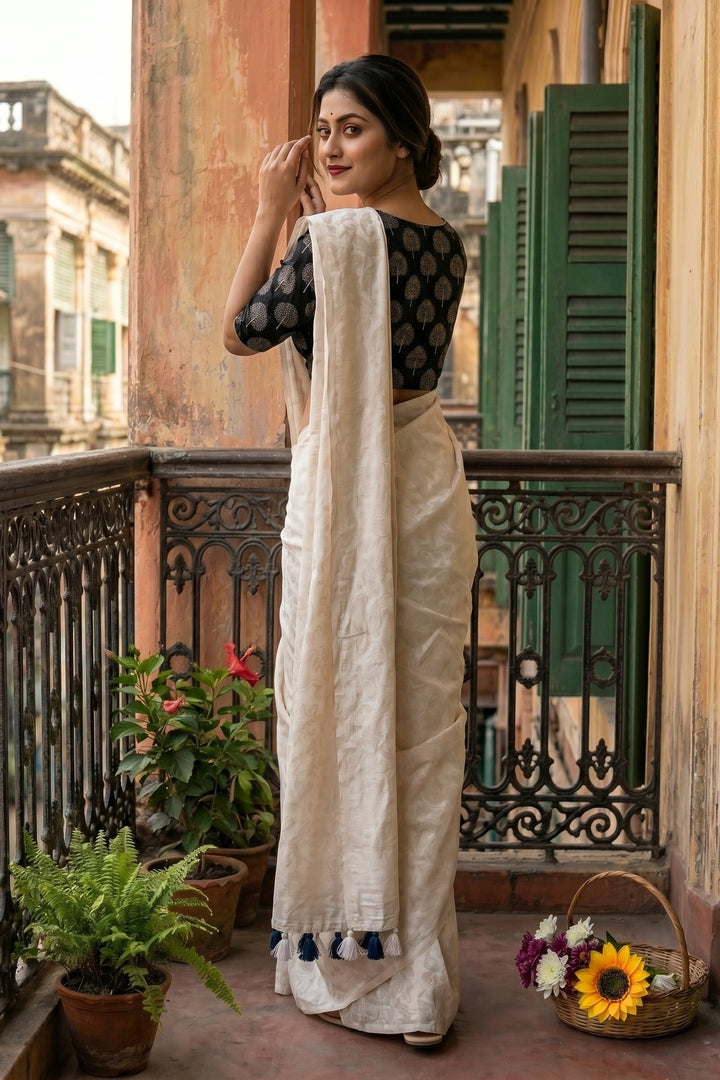Unique Feel- Crape Silk Saree