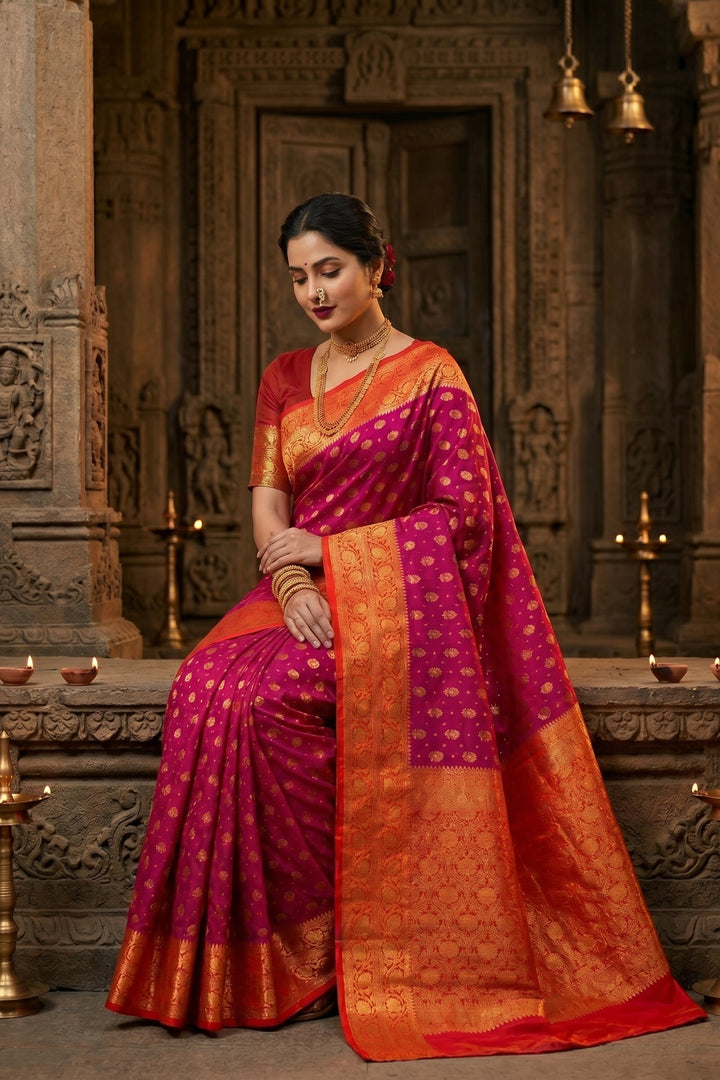 Starlit Elegance -Semi Georgette Soft Silk  Saree