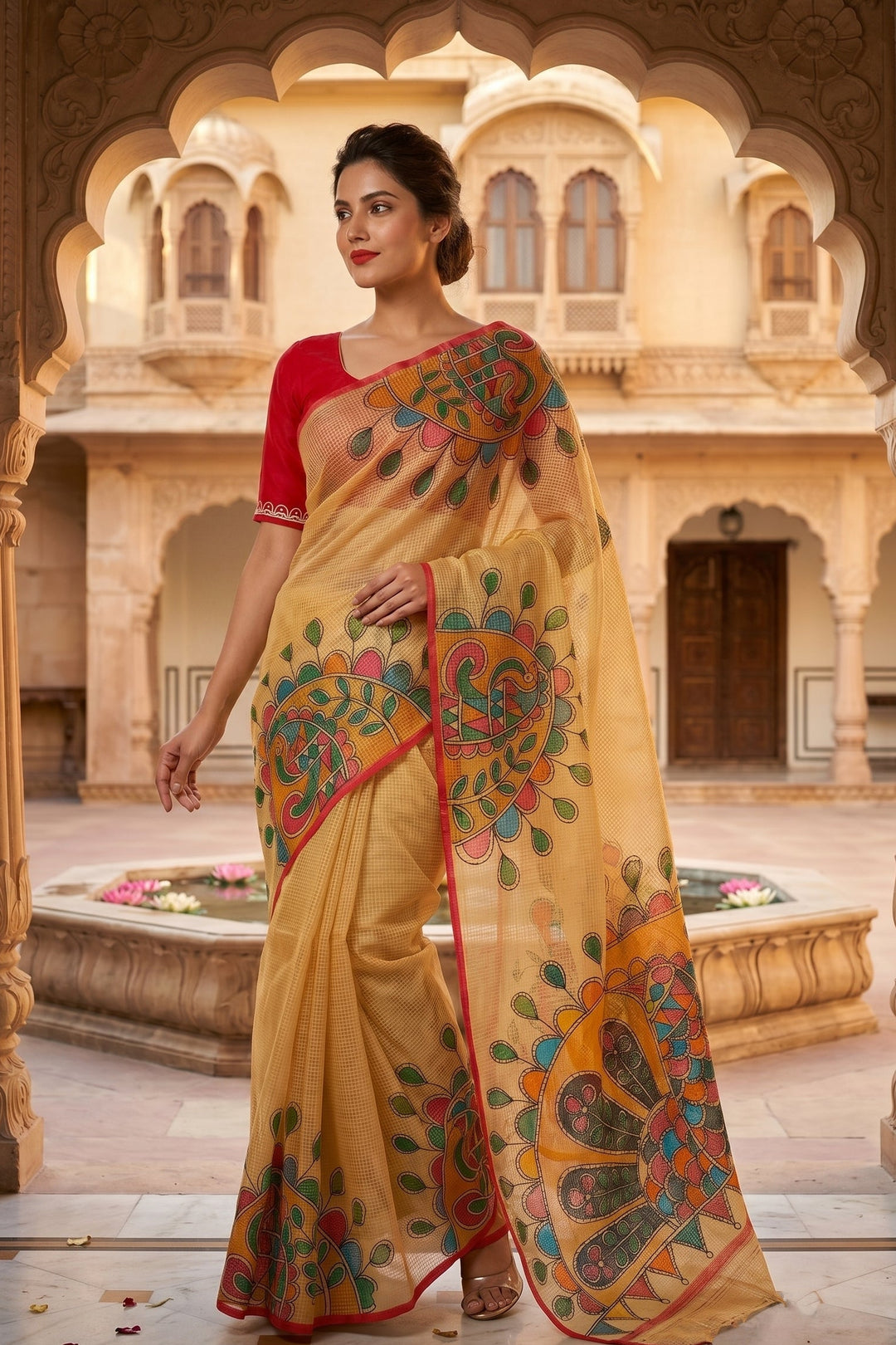 Transformation Hand Painted Kota Saree
