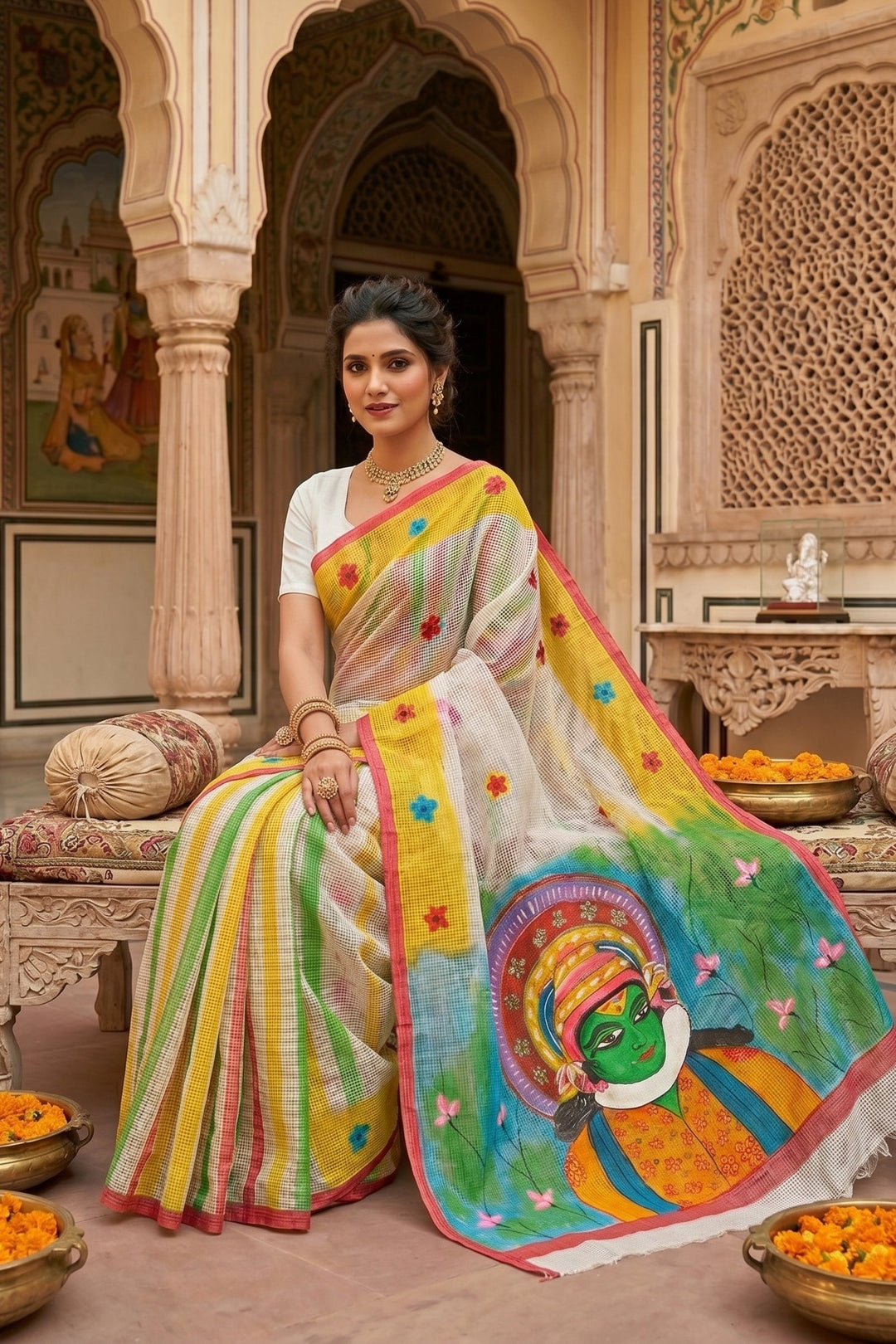 Transformation Hand Painted Kota Saree