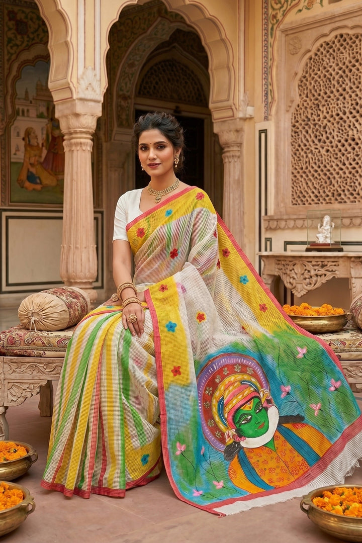 Transformation Hand Painted Kota Saree