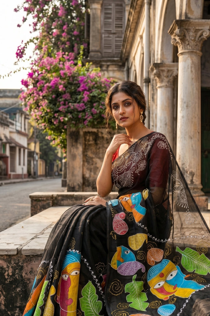 Transformation Hand Painted Kota Saree