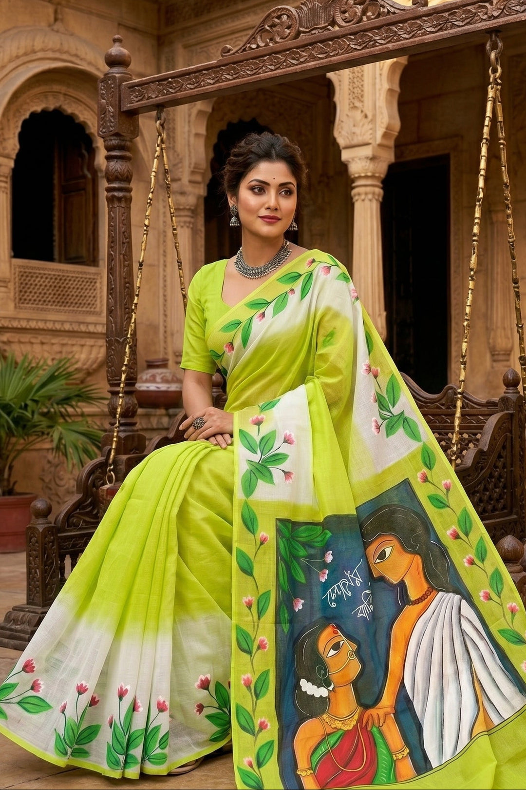 Transformation Hand Painted Kota Saree