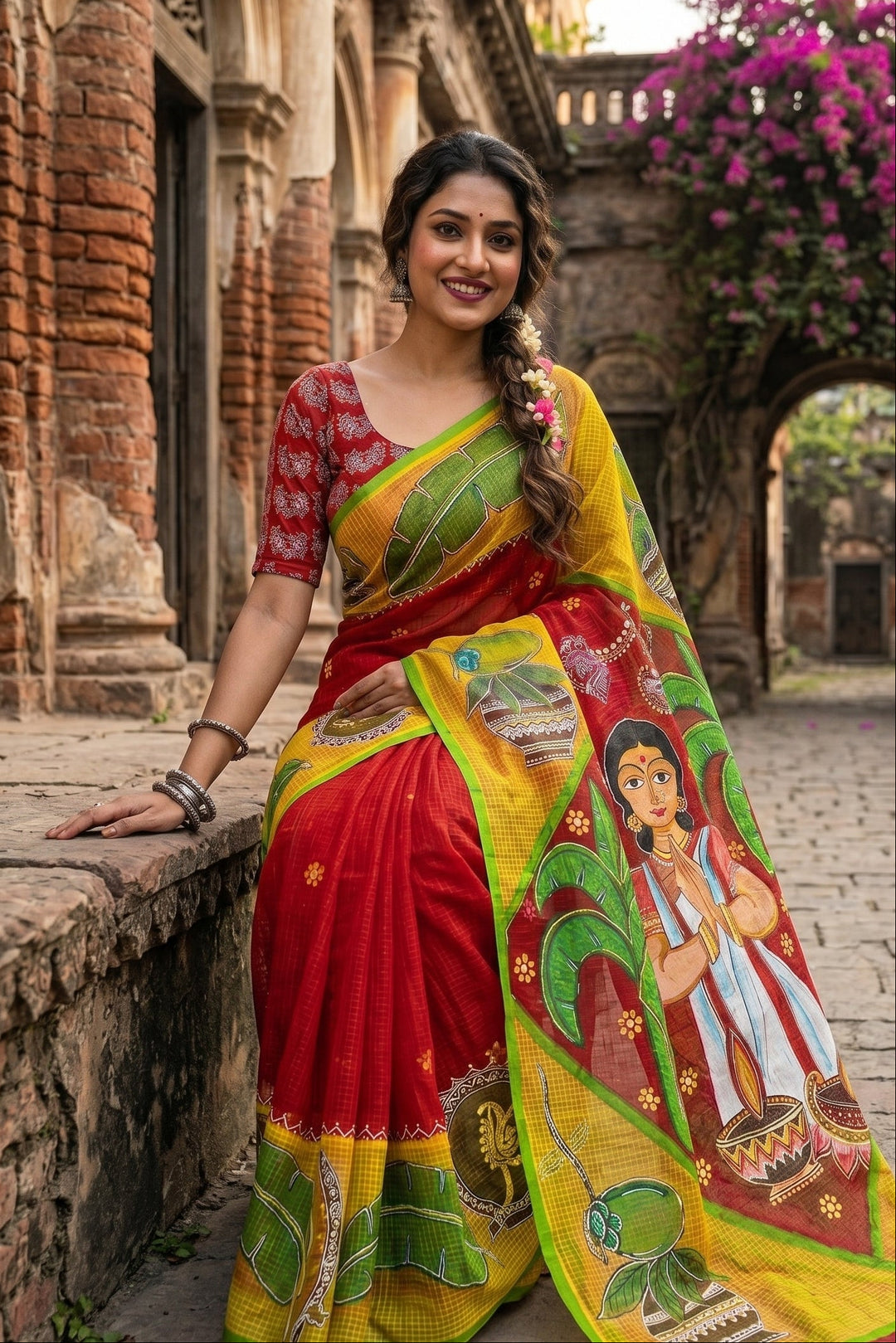 Transformation Hand Painted Kota Saree
