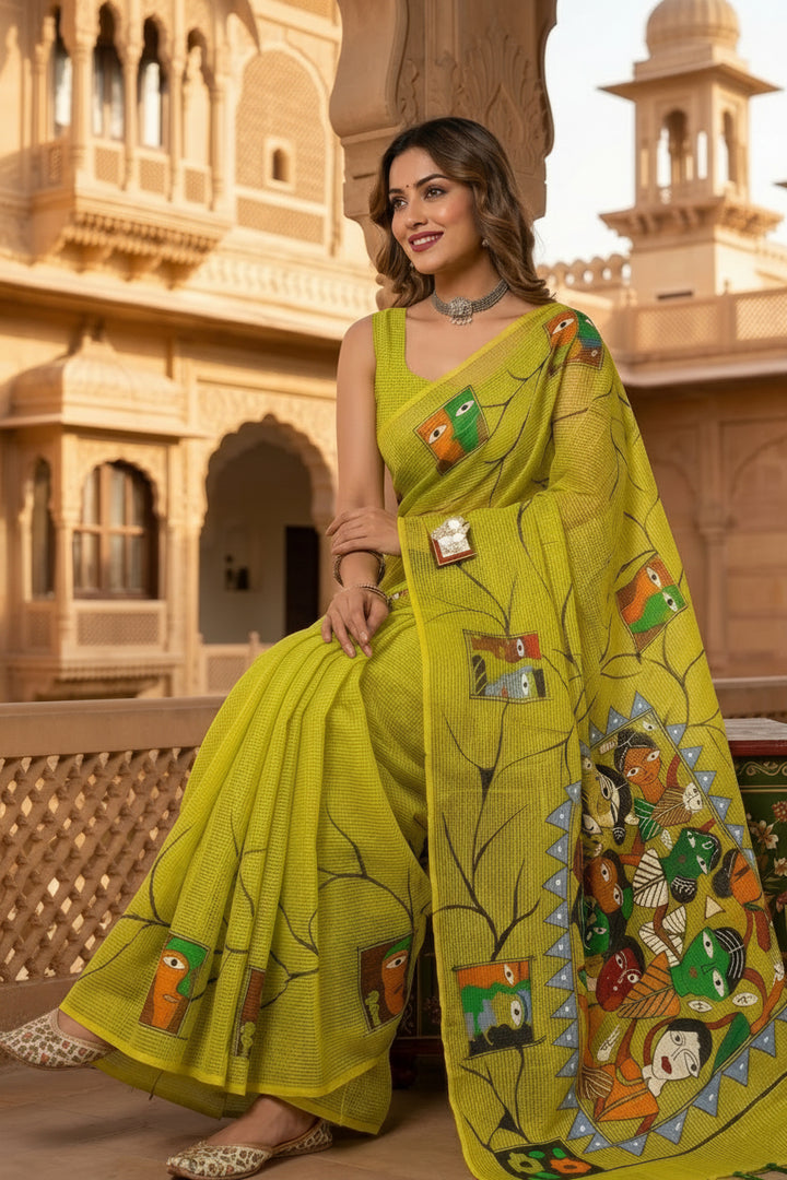 Transformation Hand Painted Kota Saree