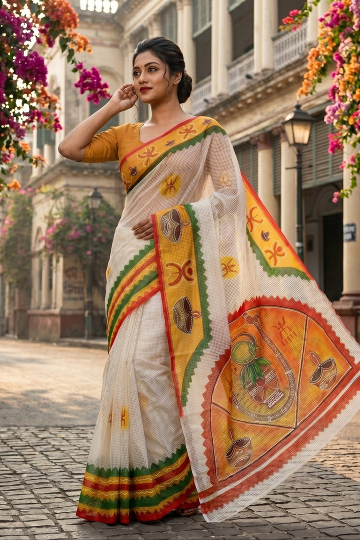Transformation Hand Painted Kota Saree