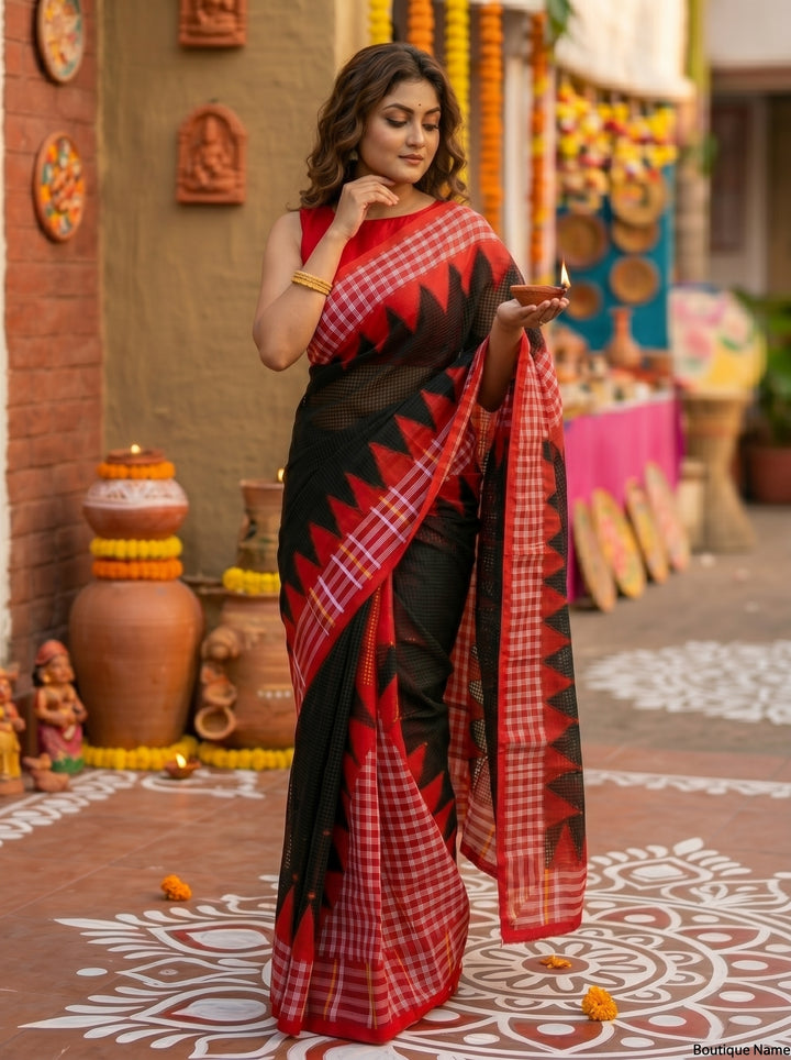 LokKatha Nakshi Temple Saree