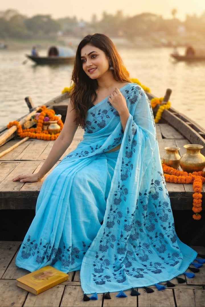 Bangarup (বঙ্গরূপ)– The Beauty of Bengal Embroidered Saree