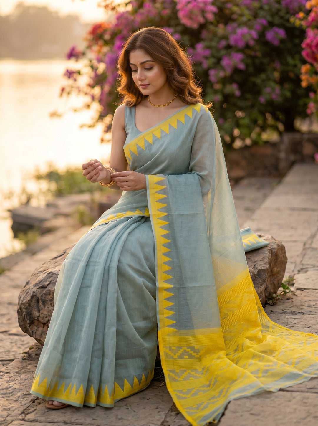Rangamaya Dhakai Jamdani  Saree