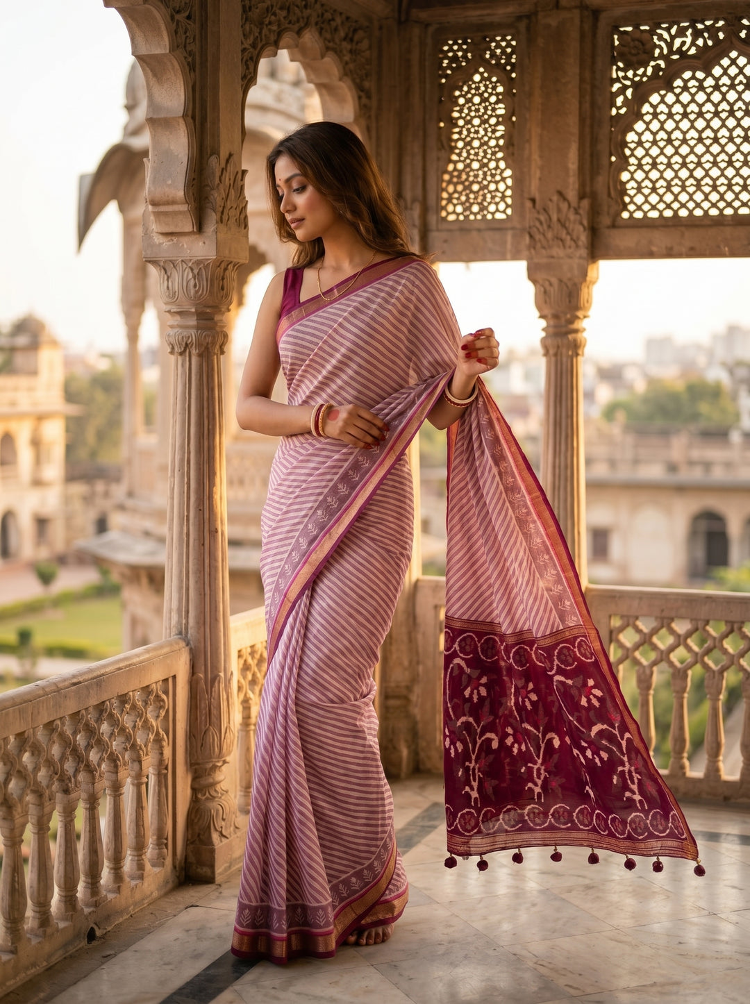 Flower of Soul Fancy Silk Saree