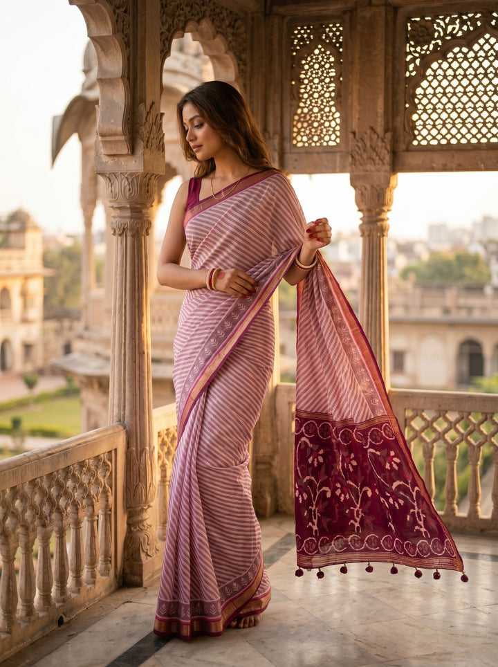 Flower of Soul Fancy Silk Saree